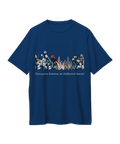 Everyone Blooms at Different Times — Floral Oversized Tee