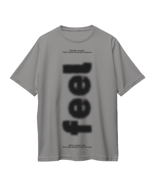 Feel Oversized T-Shirt – Pixelated Graphic