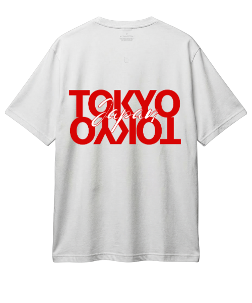 Tokyo Japan Oversized T-Shirt – Mirrored Graphic