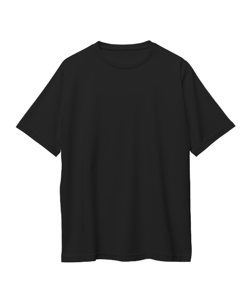 Moonlight Graphic Oversized Black T-Shirt