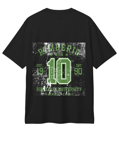 Randers #10 Est. 1990 Borcelle University Oversized Tee
