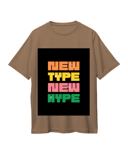 New Type New Hype Oversized Graphic T-Shirt