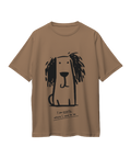 Dog Graphic Oversized T-Shirt – I Am Exactly Where I Need To Be